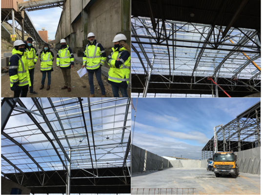 Chantier Unistock au port de commerce de Lorient