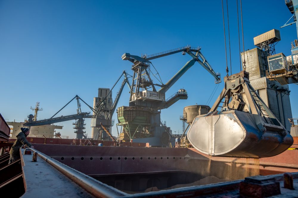 Manutention portuaire au port de Lorient